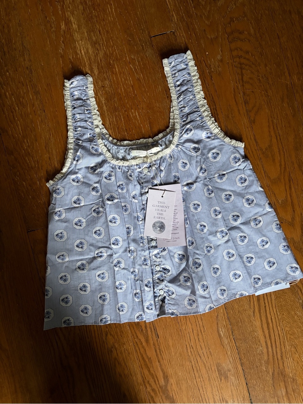 NWT Christy Dawn Brianna Top Cameo Bouquet Size M Retail $168